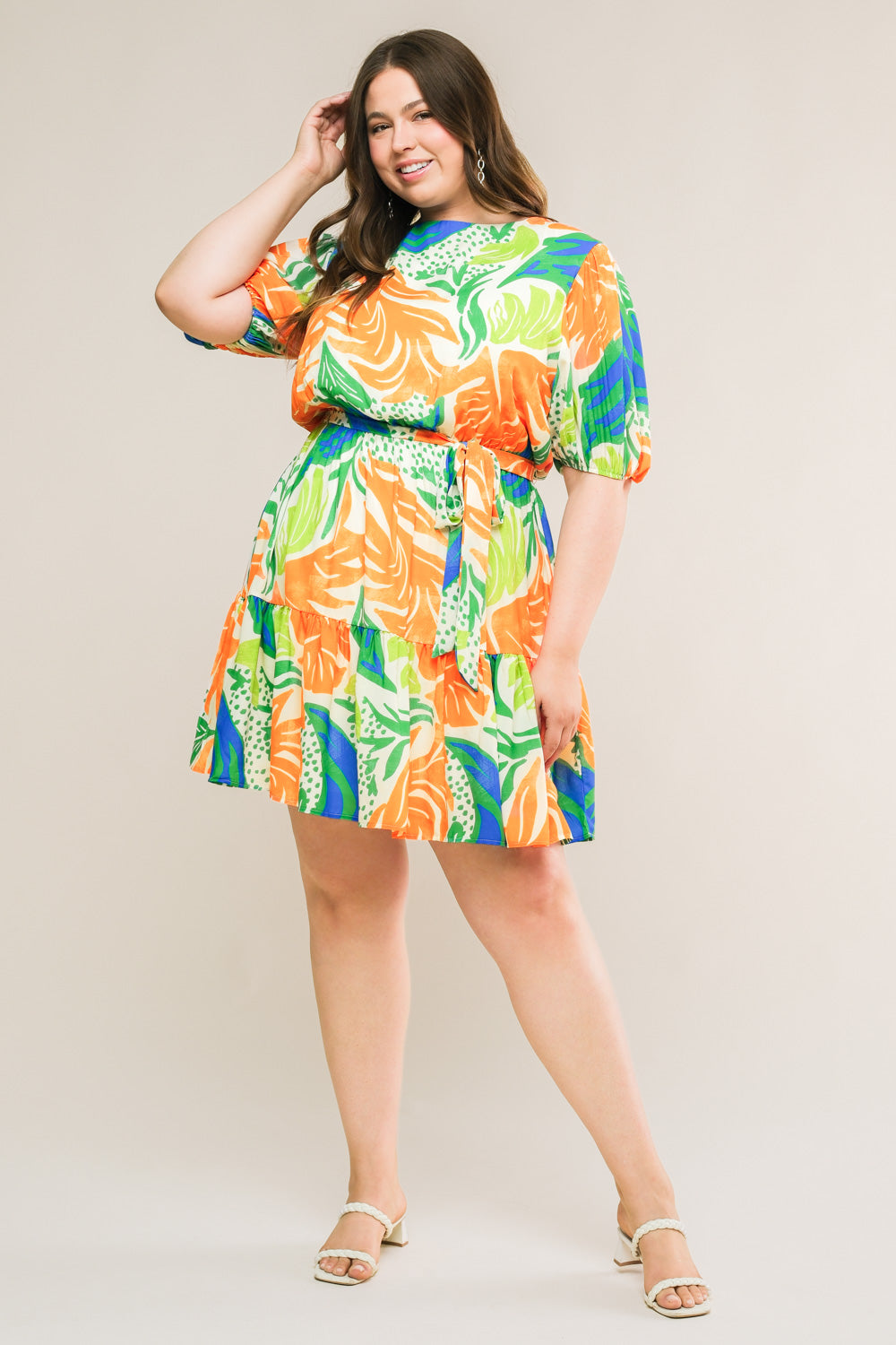 LISTEN TO THE MUSIC WOVEN MINI DRESS Flying Tomato